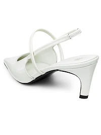 Sharp 50MM Patent Leather Slingback Pumps