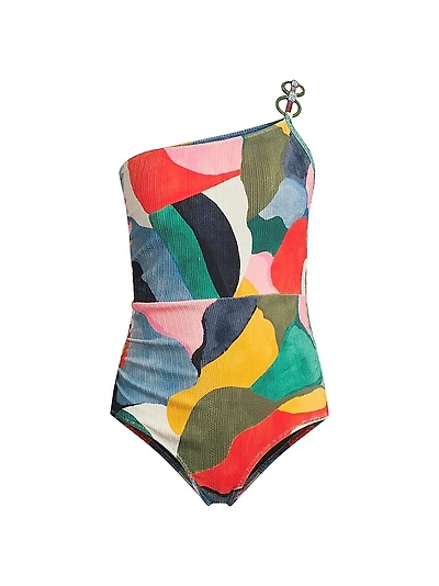 Kara One-Shoulder One-Piece Swimsuit