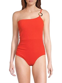 Kara Textured One-Piece Swimsuit