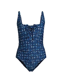 Denim Noir Taylor One-Piece Swimsuit