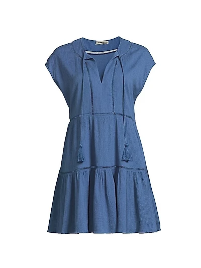 Gari Cotton Tiered Minidress