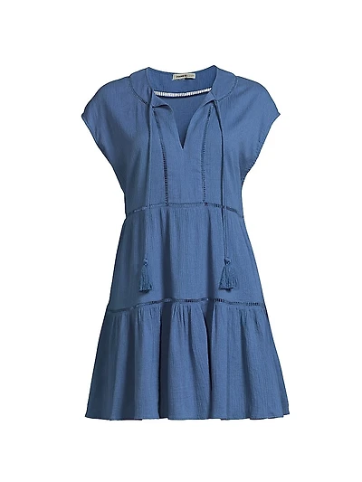 Gari Cotton Tiered Minidress