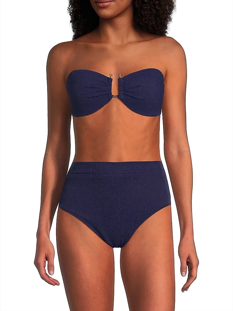 Gina Textured Bikini Top