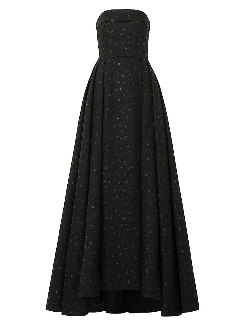 Jordan Jacquard Strapless Gown