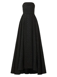 Jordan Jacquard Strapless Gown