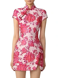 Jada Floral Jacquard Minidress