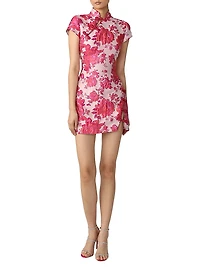 Jada Floral Jacquard Minidress
