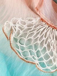 Uma Ombré Long-Sleeve Caftan