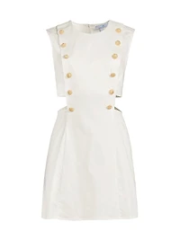 Marin Stretch-Cotton Cut-Out Minidress