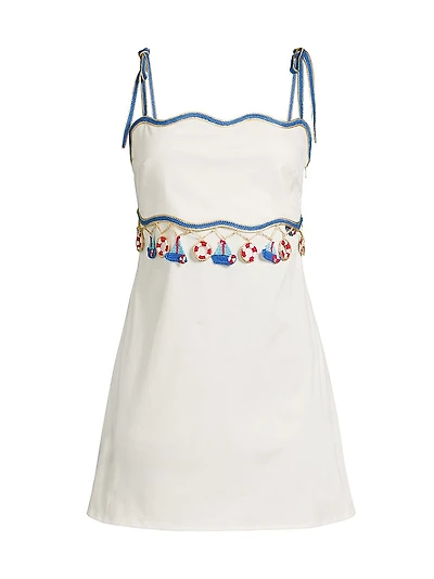 Muse Embellished Sleeveless Minidress