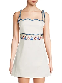 Muse Embellished Sleeveless Minidress