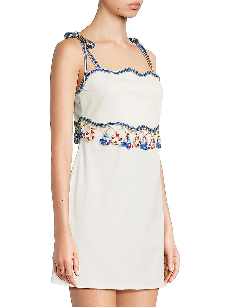 Muse Embellished Sleeveless Minidress