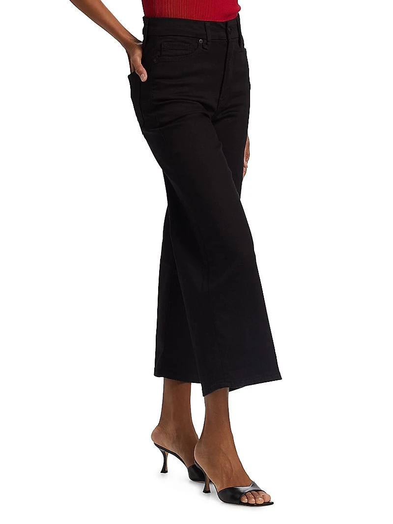 Good Waist Palazzo Cropped Jeans