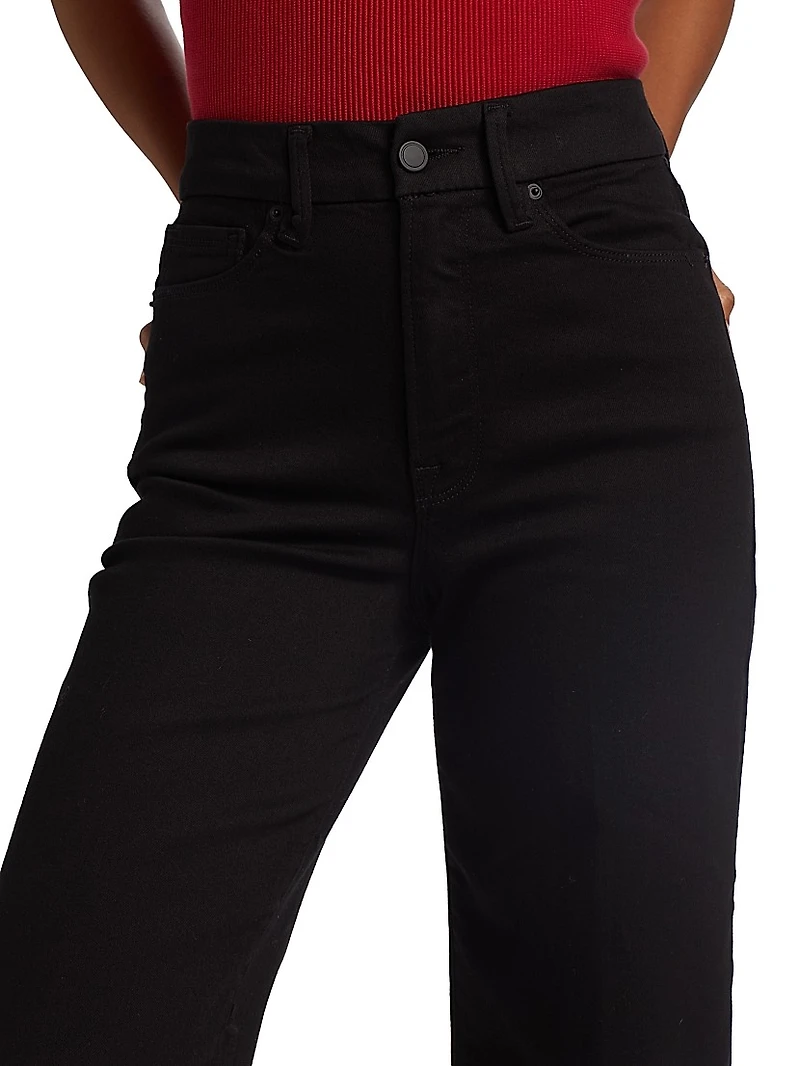 Good Waist Palazzo Cropped Jeans