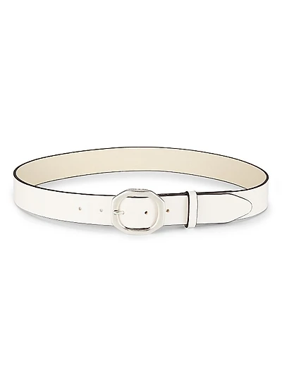 Audrey Leather Buckle Belt