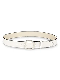 Audrey Leather Buckle Belt