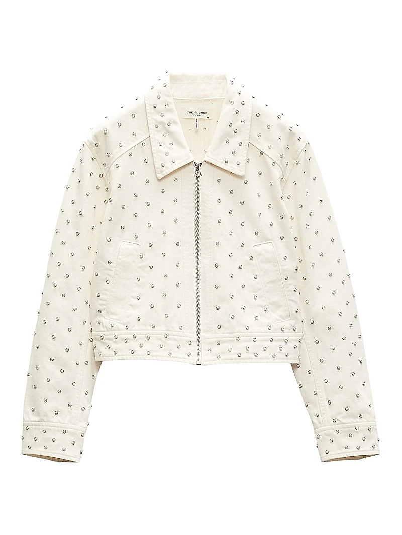 Anya Faux Pearl Cotton Jacket