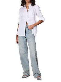 Shea Embellished High-Rise Straight-Leg Jeans