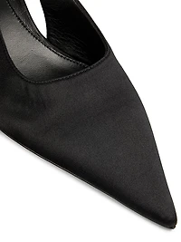 55MM Satin Slingback Pumps