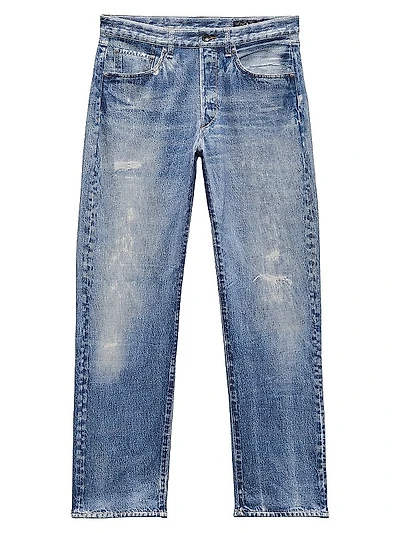Miramar Denim Straight-Leg Sweatpants