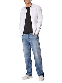 Miramar Denim Straight-Leg Sweatpants
