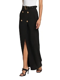 Belted Wrap Maxi Skirt