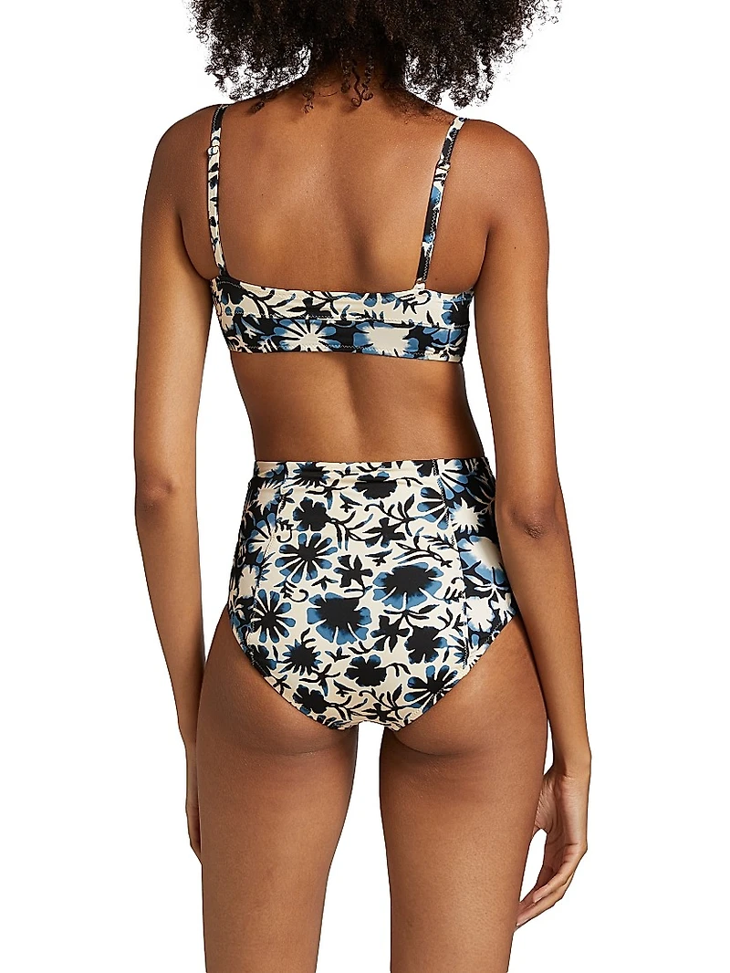Zahara Floral Bikini Top