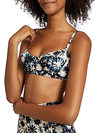 Zahara Floral Bikini Top