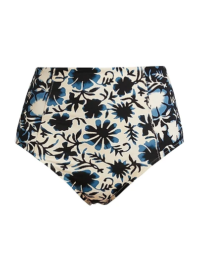 Zahara Floral High-Rise Bikini Bottom