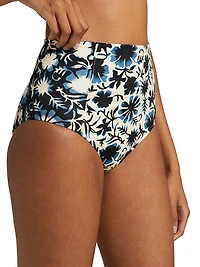 Zahara Floral High-Rise Bikini Bottom