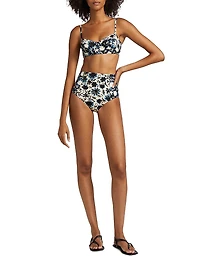 Zahara Floral High-Rise Bikini Bottom