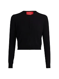 Wool Crewneck Cardigan