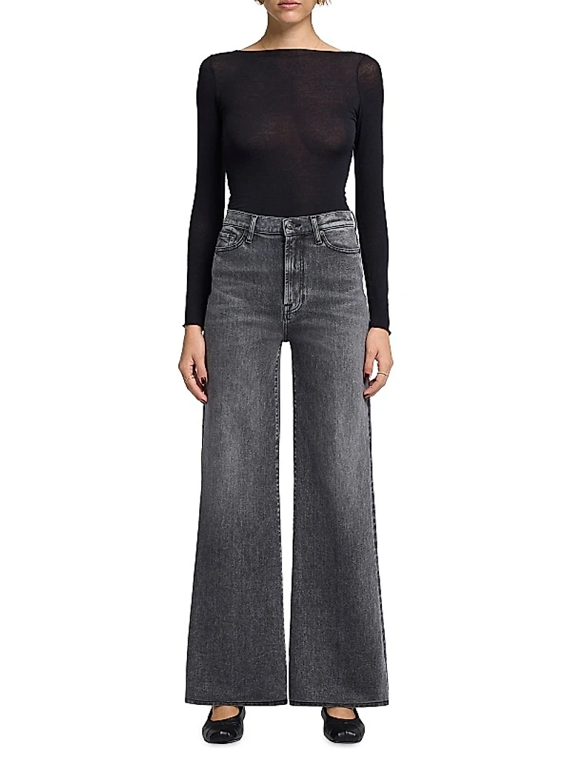 Jo Ultra High-Rise Stretch Wide-Leg Jeans