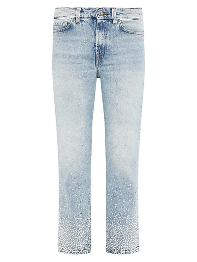 Logan High-Rise Embellished Stovepipe Jeans