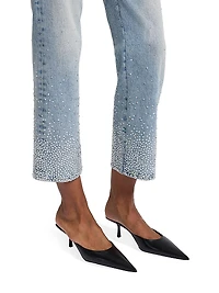 Logan High-Rise Embellished Stovepipe Jeans