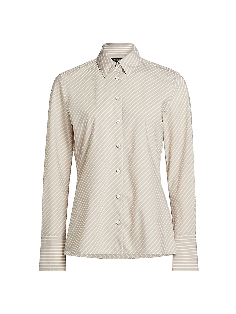 Sylvia Striped Poplin Shirt