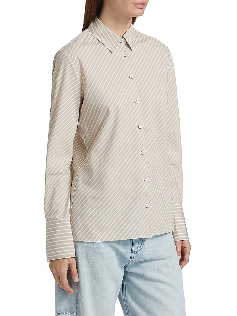 Sylvia Striped Poplin Shirt