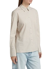 Sylvia Striped Poplin Shirt