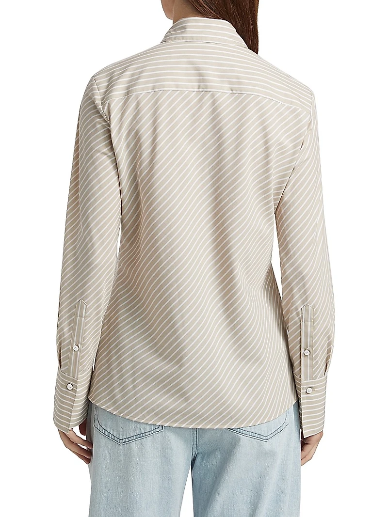 Sylvia Striped Poplin Shirt