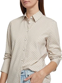 Sylvia Striped Poplin Shirt