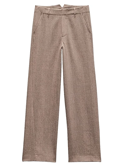 Shea Wool Straight-Leg Trousers