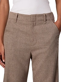 Shea Wool Straight-Leg Trousers