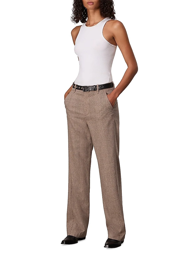 Shea Wool Straight-Leg Trousers