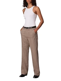 Shea Wool Straight-Leg Trousers