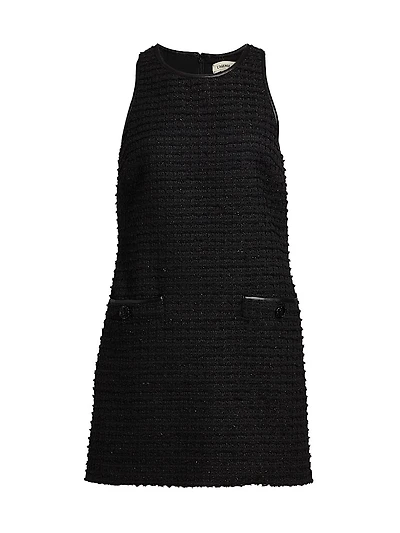 Florian Tweed Shift Midi-Dress