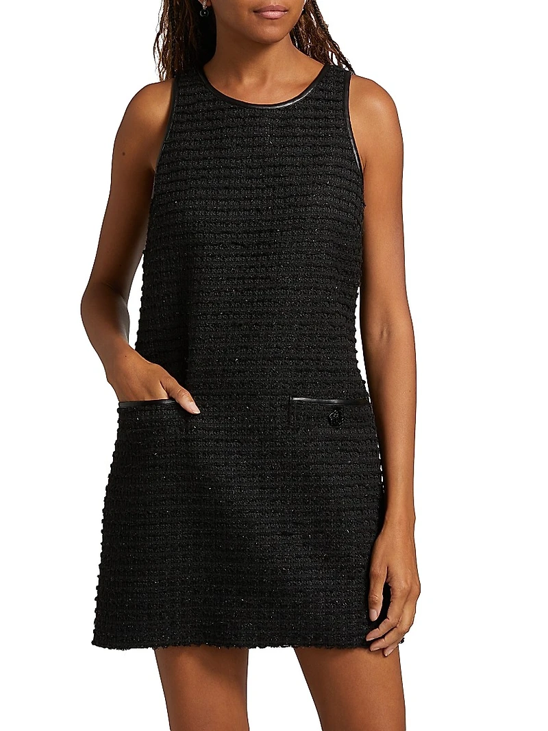 Florian Tweed Shift Midi-Dress