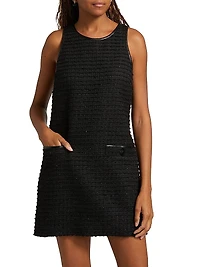 Florian Tweed Shift Midi-Dress
