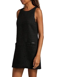 Florian Tweed Shift Midi-Dress