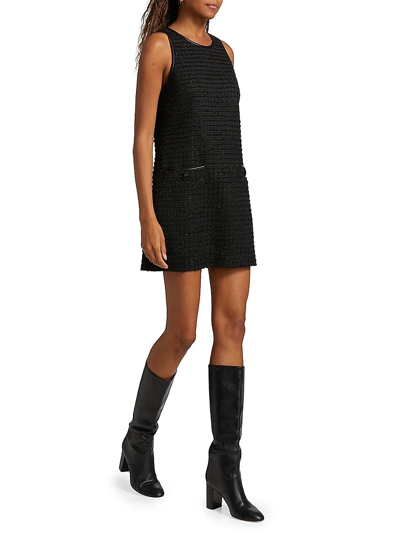 Florian Tweed Shift Midi-Dress