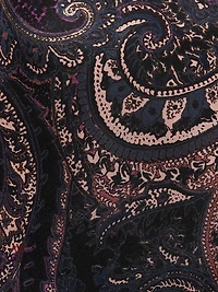 Cameron Paisley Silk Tie-Waist Shirtdress